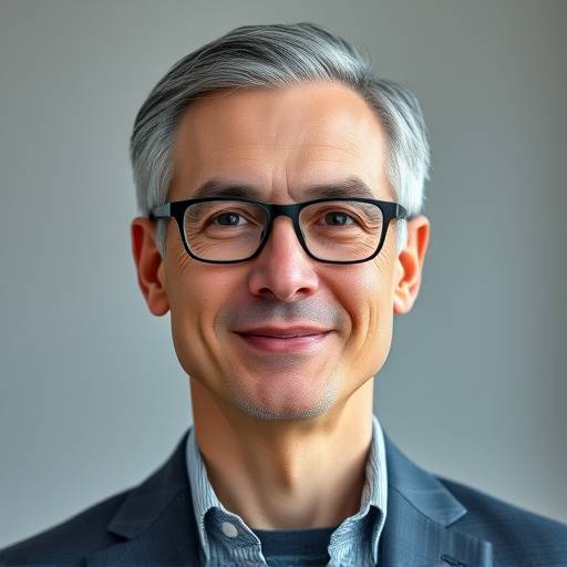 Detailed portrait of a senior executive at Google, showcasing confidence and professionalism.